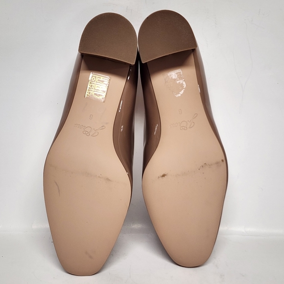 J  Crew deep blush patent block heel pump, 6 women’s size - Picture 8 of 9